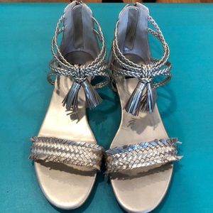 Gladiator gold sandals  8.5